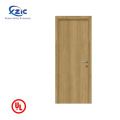 Puertas de fuego de madera interiores puertas de madera sólida puertas especiales compuestas de madera moderna seta completa ul hardware ul estándar 1.5h